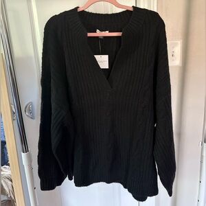 American Eagle Outfitters Classic Black V-Neck Sweater